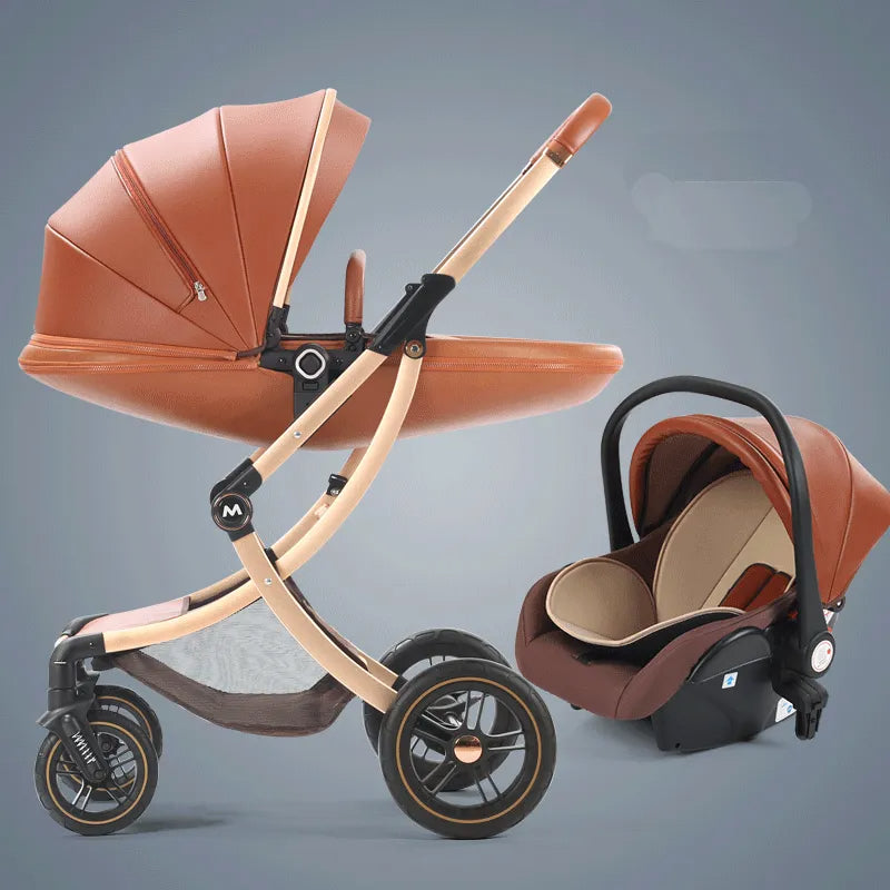 New Luxury  High Landscape Newborn Baby Stroller