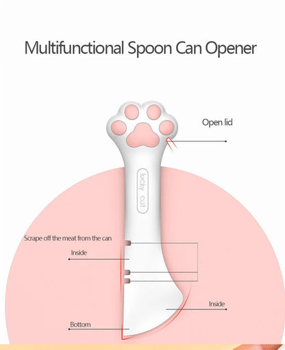 Multifunctional Can Opener Pet Spoon