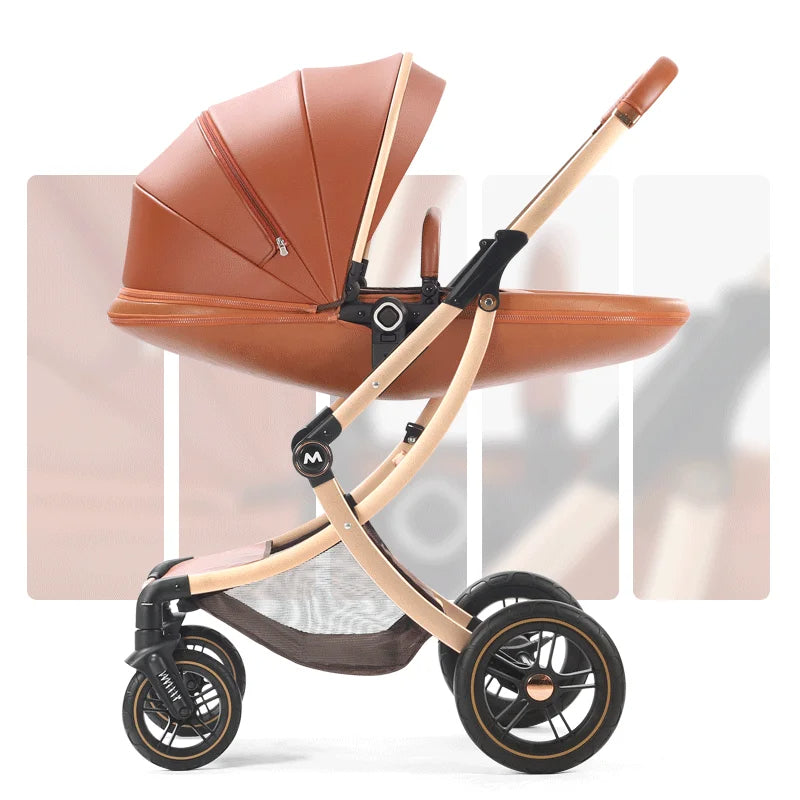 New Luxury  High Landscape Newborn Baby Stroller